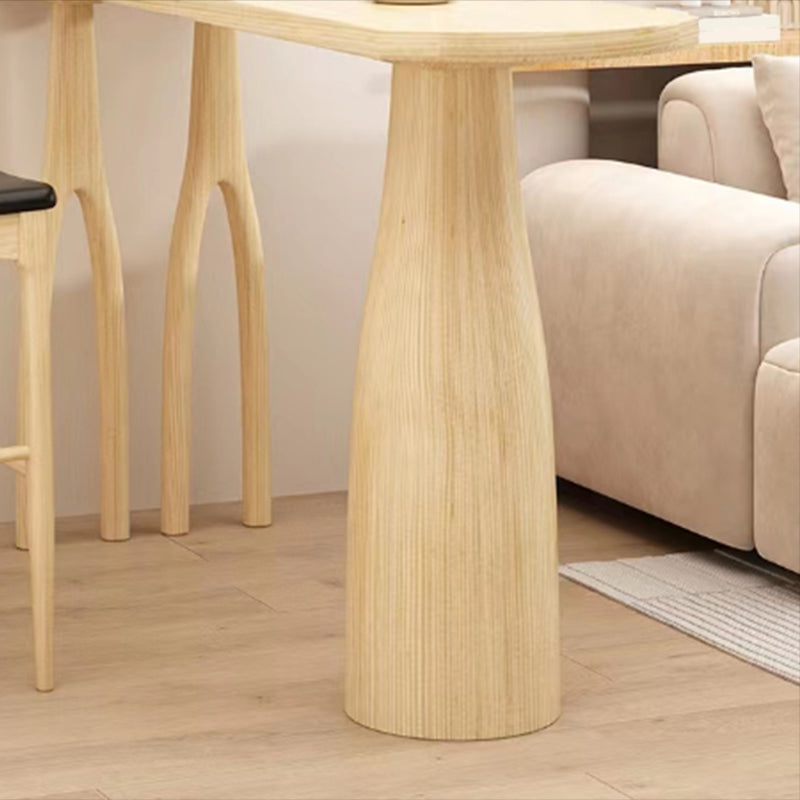 Contemporary Style Wood Bar Table 1/2 Pieces Bar Table Set for Home Use