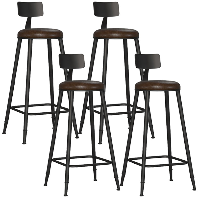 Contemporary Counter Bar Stool Low Back Counter Height Stools