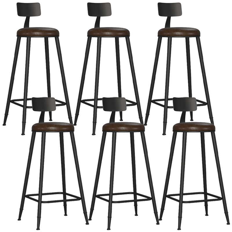 Contemporary Counter Bar Stool Low Back Counter Height Stools