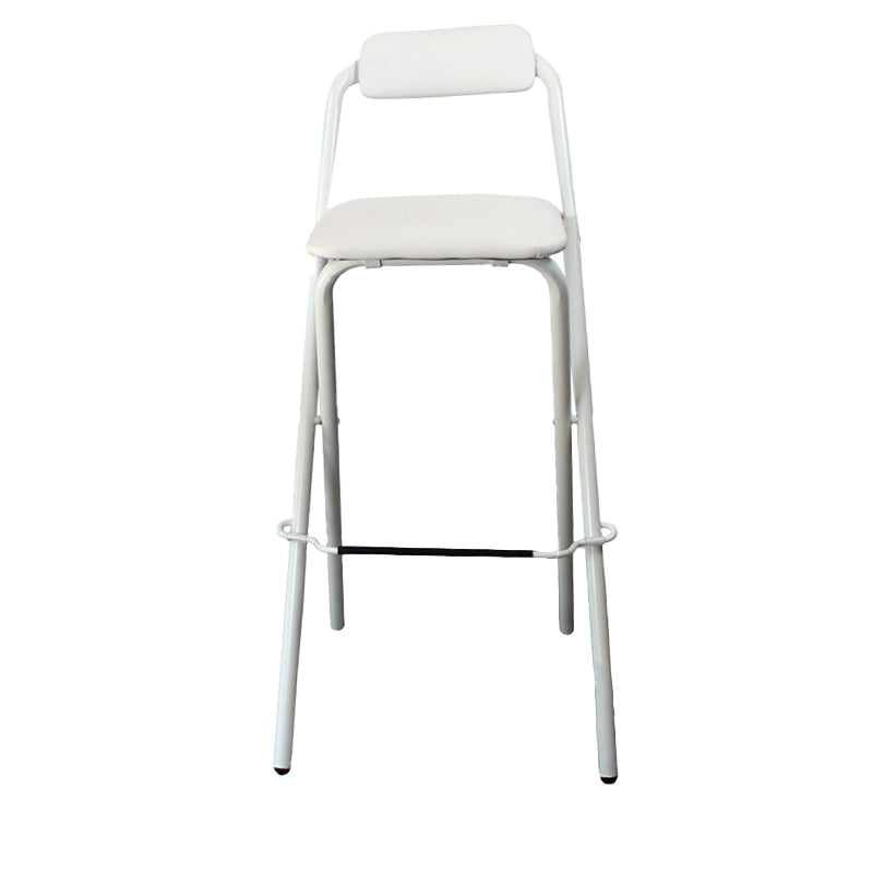 Contemporary Dining Stools Folding Bar Stools with Metal Base