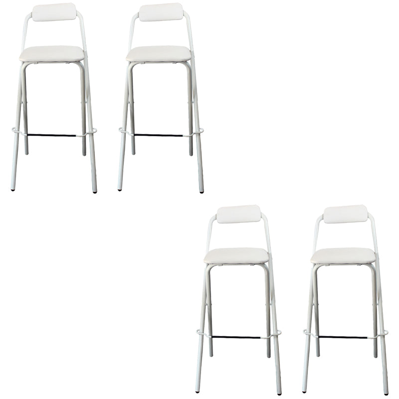Contemporary Dining Stools Folding Bar Stools with Metal Base
