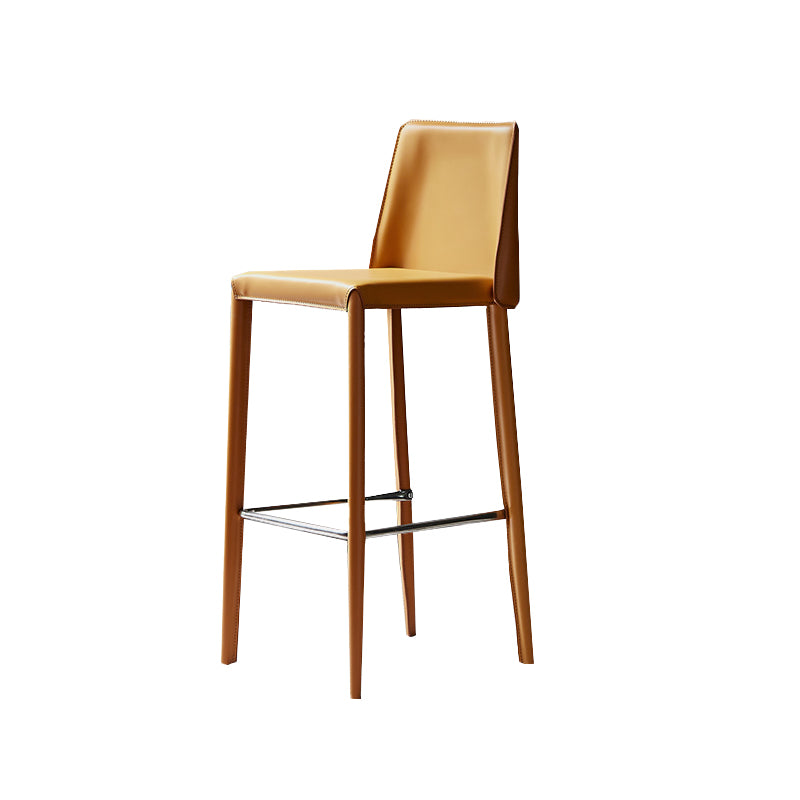 Modern Style Metal Barstool Low Back Counter Bar Stool for Kitchen