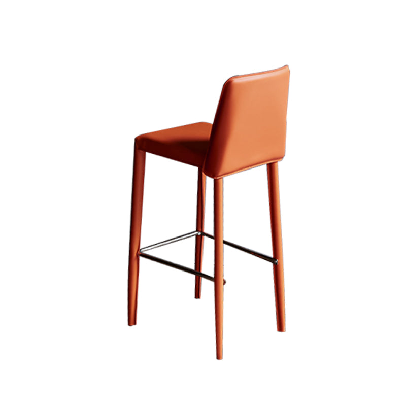 Modern Style Metal Barstool Low Back Counter Bar Stool for Kitchen
