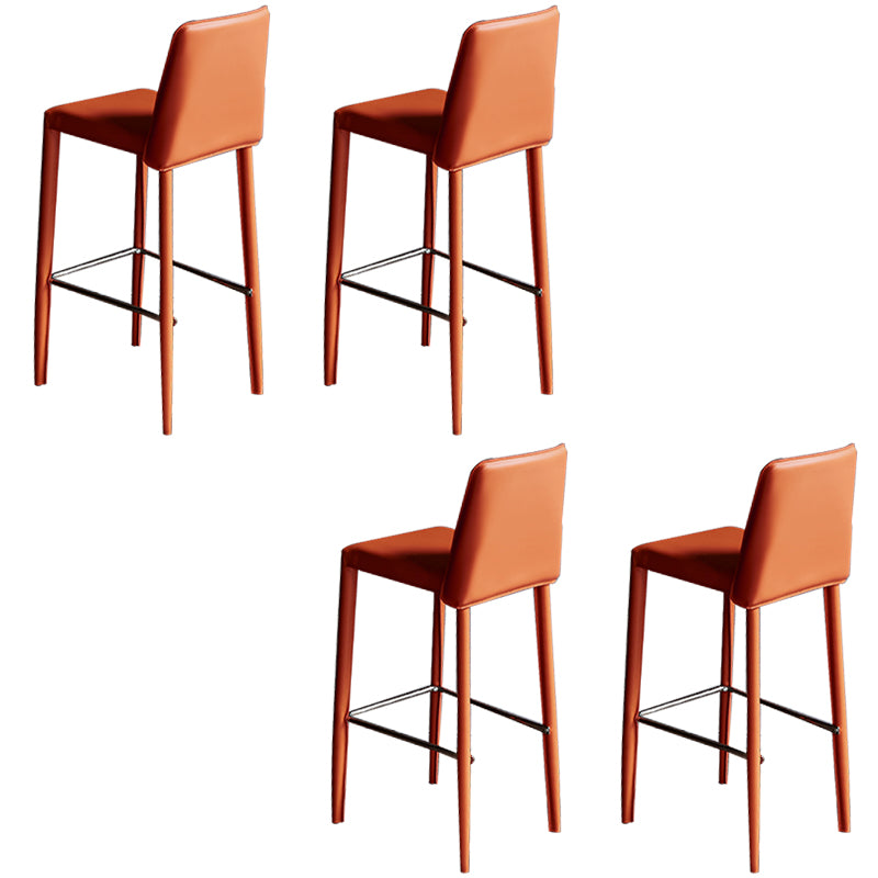Modern Style Metal Barstool Low Back Counter Bar Stool for Kitchen