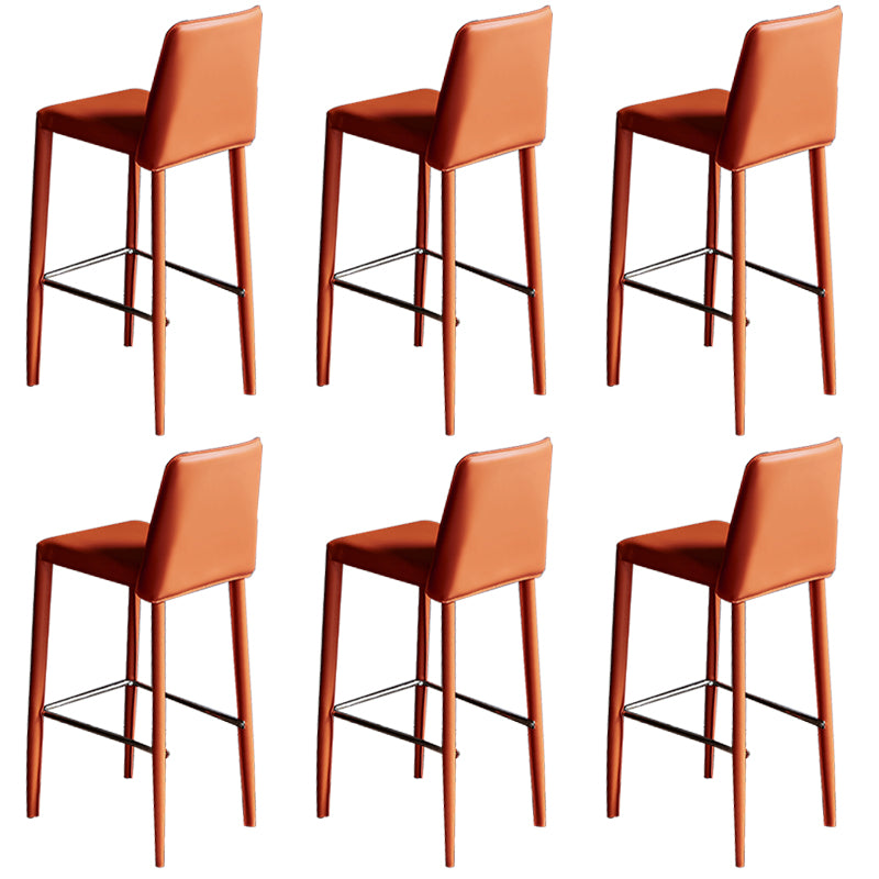 Modern Style Metal Barstool Low Back Counter Bar Stool for Kitchen