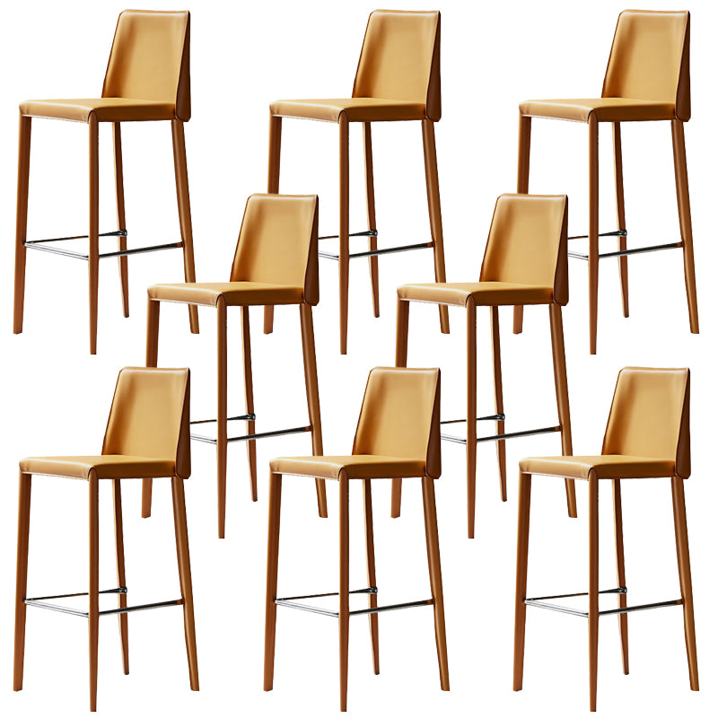 Modern Style Metal Barstool Low Back Counter Bar Stool for Kitchen