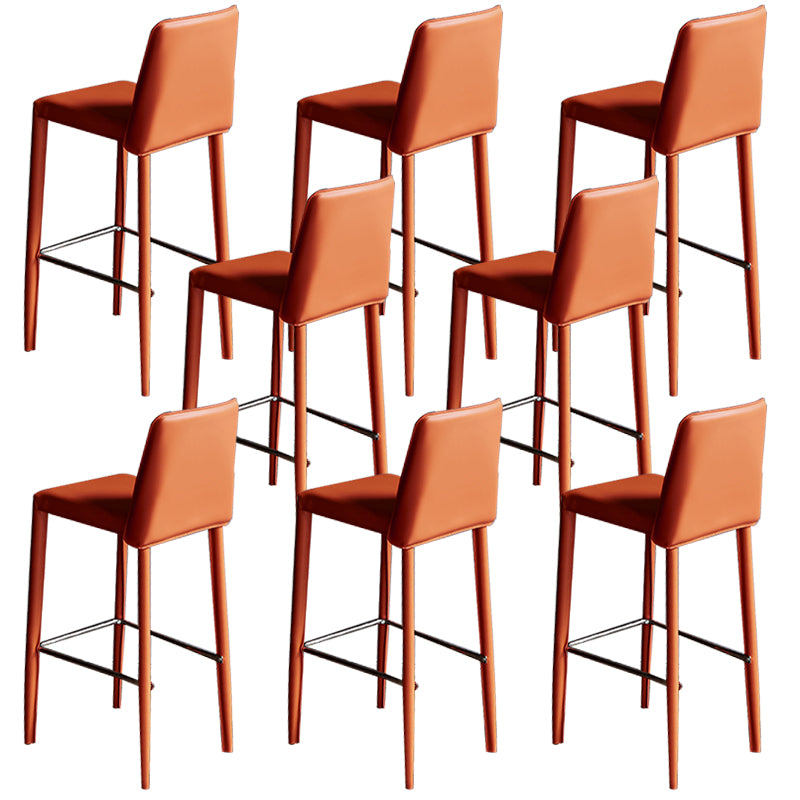 Modern Style Metal Barstool Low Back Counter Bar Stool for Kitchen