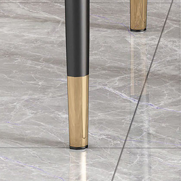 PU Leather Dining Chairs Nordic Style Wingback Armless Chair