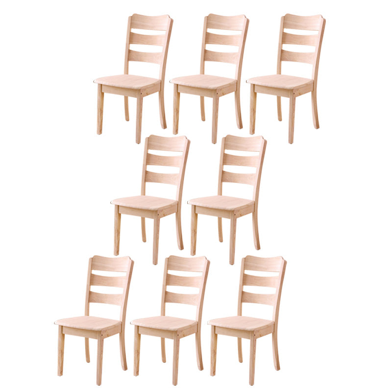 Wood Modern Style Dining Chair Ladder Back Side Chair for Dining Room