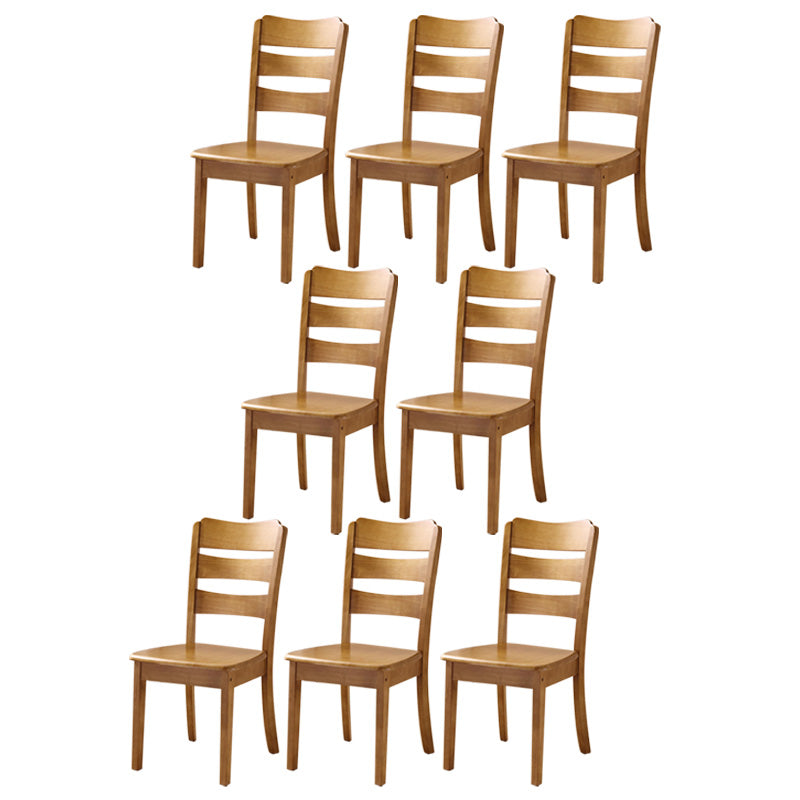 Wood Modern Style Dining Chair Ladder Back Side Chair for Dining Room