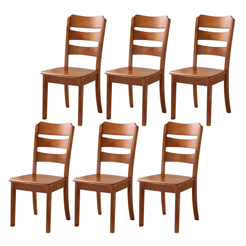 Wood Modern Style Dining Chair Ladder Back Side Chair for Dining Room