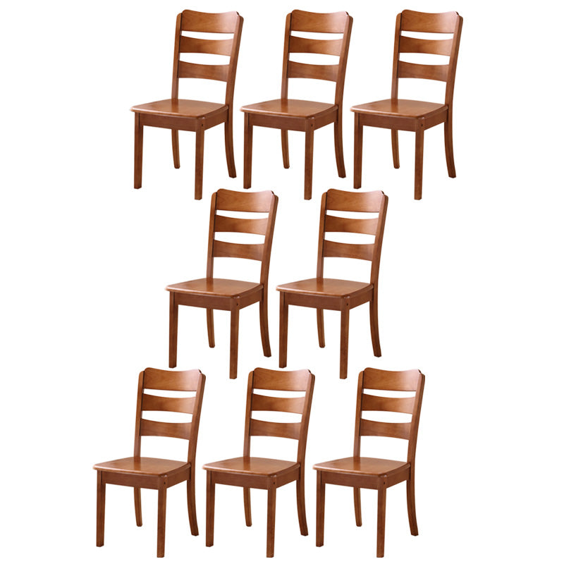 Wood Modern Style Dining Chair Ladder Back Side Chair for Dining Room
