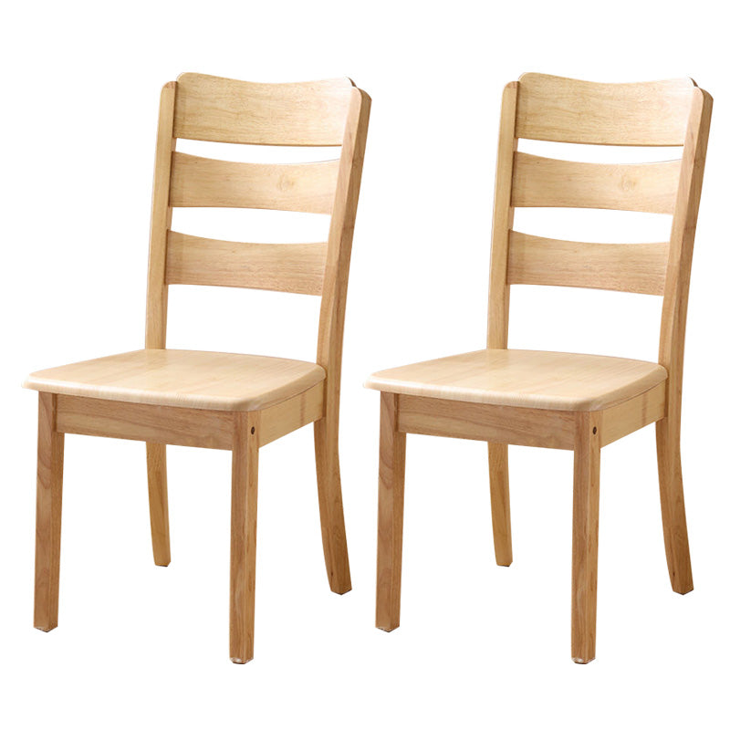 Wood Modern Style Dining Chair Ladder Back Side Chair for Dining Room