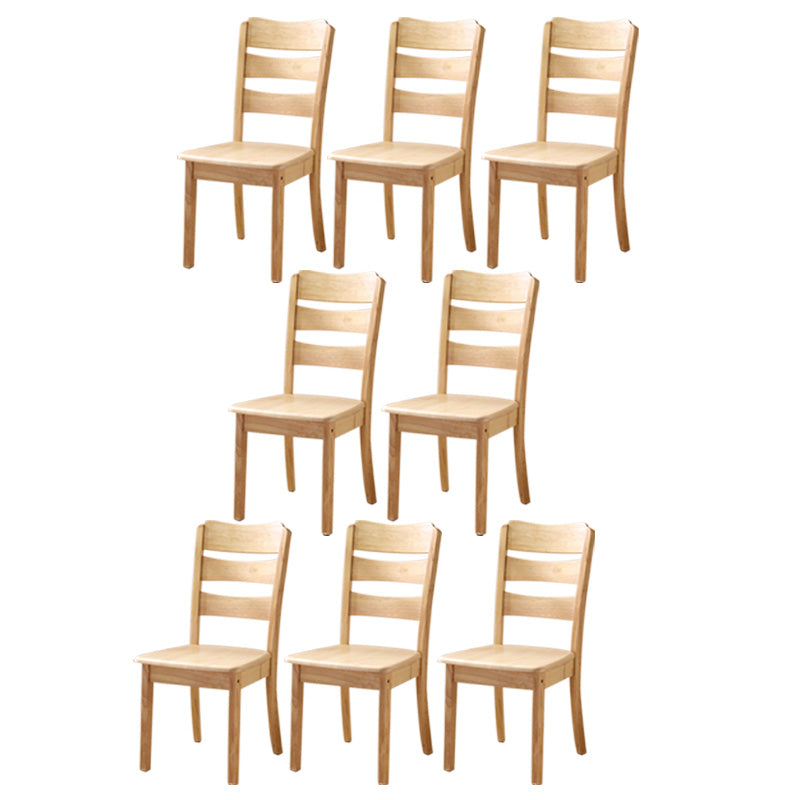 Wood Modern Style Dining Chair Ladder Back Side Chair for Dining Room