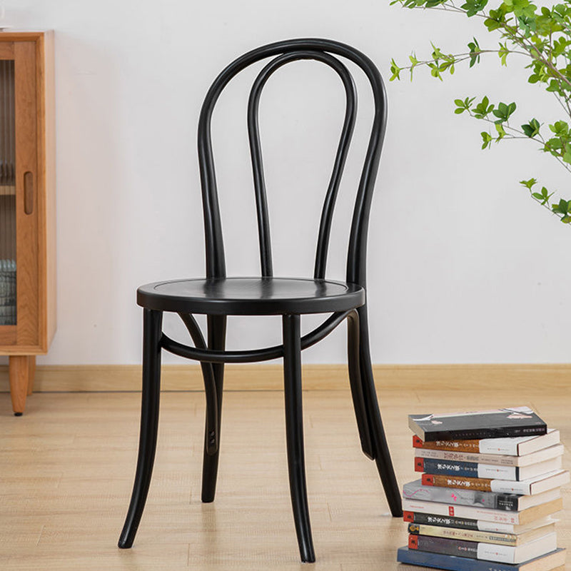 Wood Modern Style Side Chair Open Back Dining Chair for Dining Room