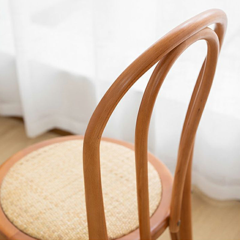 Wood Modern Style Side Chair Open Back Dining Chair for Dining Room