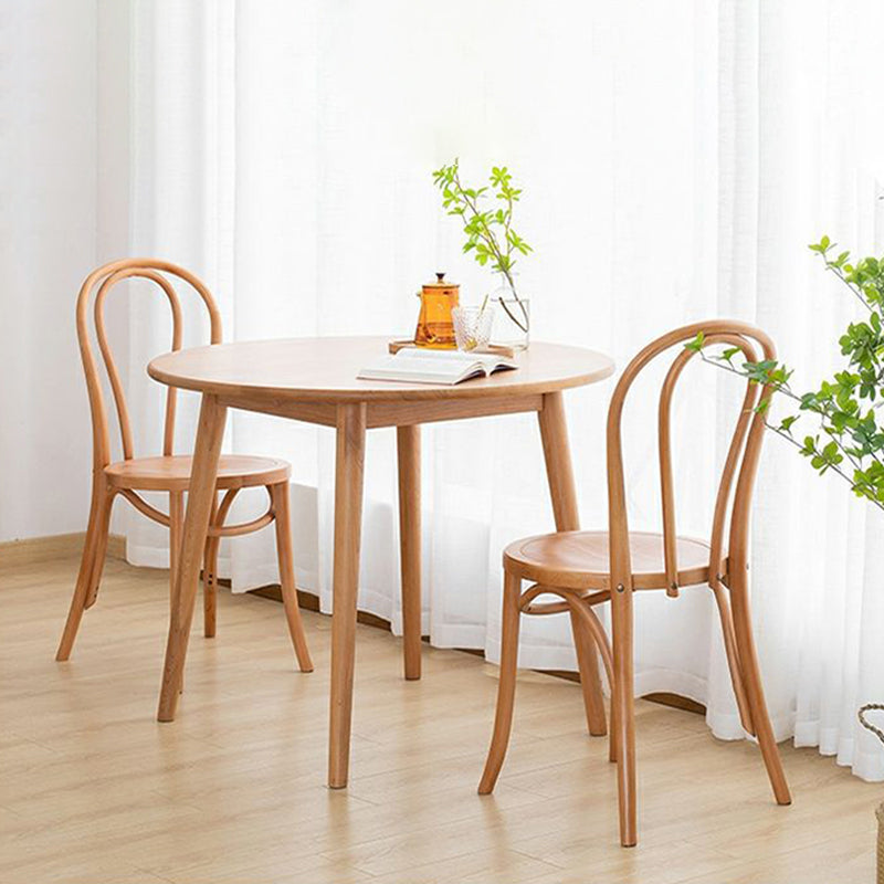 Wood Modern Style Side Chair Open Back Dining Chair for Dining Room