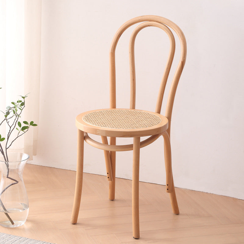 Wood Modern Style Side Chair Open Back Dining Chair for Dining Room