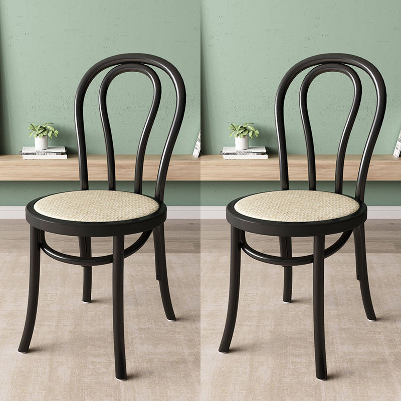 Wood Modern Style Side Chair Open Back Dining Chair for Dining Room