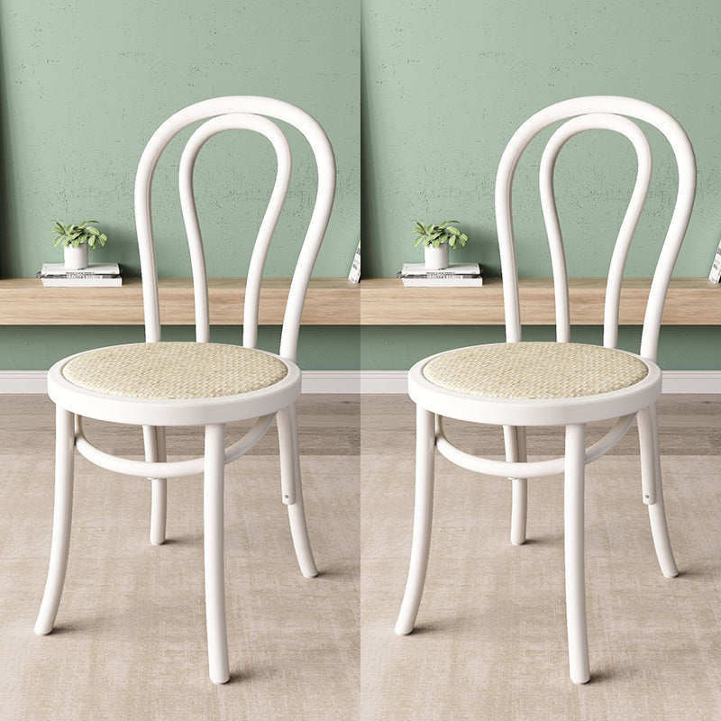 Wood Modern Style Side Chair Open Back Dining Chair for Dining Room