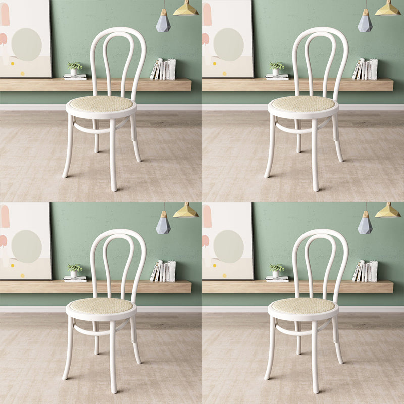 Wood Modern Style Side Chair Open Back Dining Chair for Dining Room