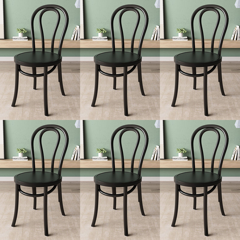 Wood Modern Style Side Chair Open Back Dining Chair for Dining Room