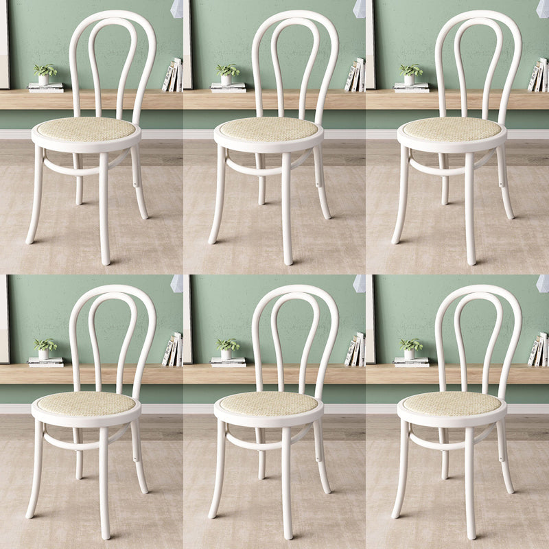 Wood Modern Style Side Chair Open Back Dining Chair for Dining Room