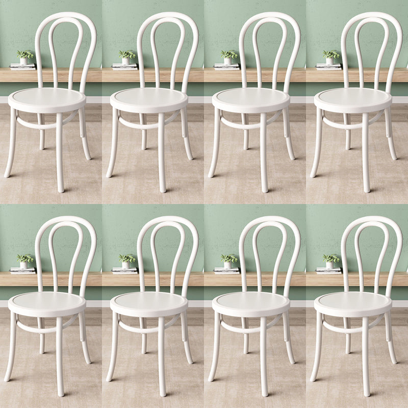 Wood Modern Style Side Chair Open Back Dining Chair for Dining Room