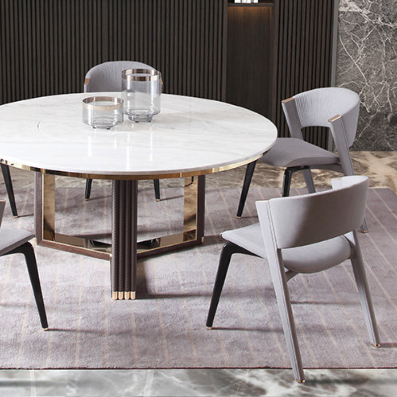 Industrial Upholstered Armless Chair Kitchen Open Back Dining Chair