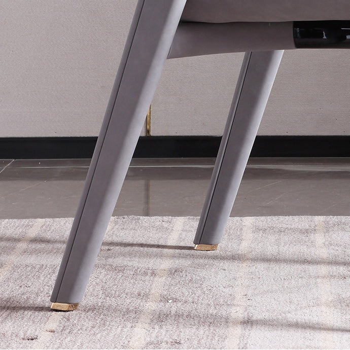 Industrial Upholstered Armless Chair Kitchen Open Back Dining Chair