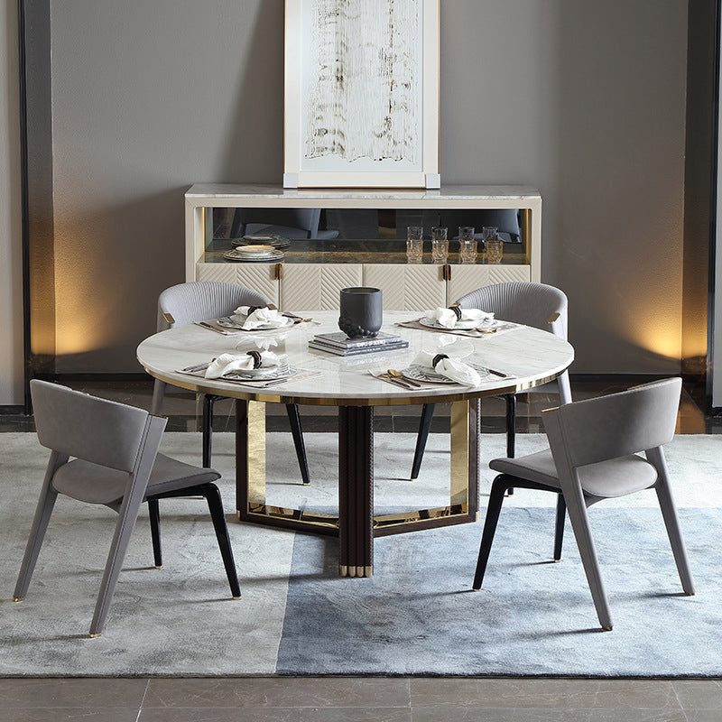 Industrial Upholstered Armless Chair Kitchen Open Back Dining Chair