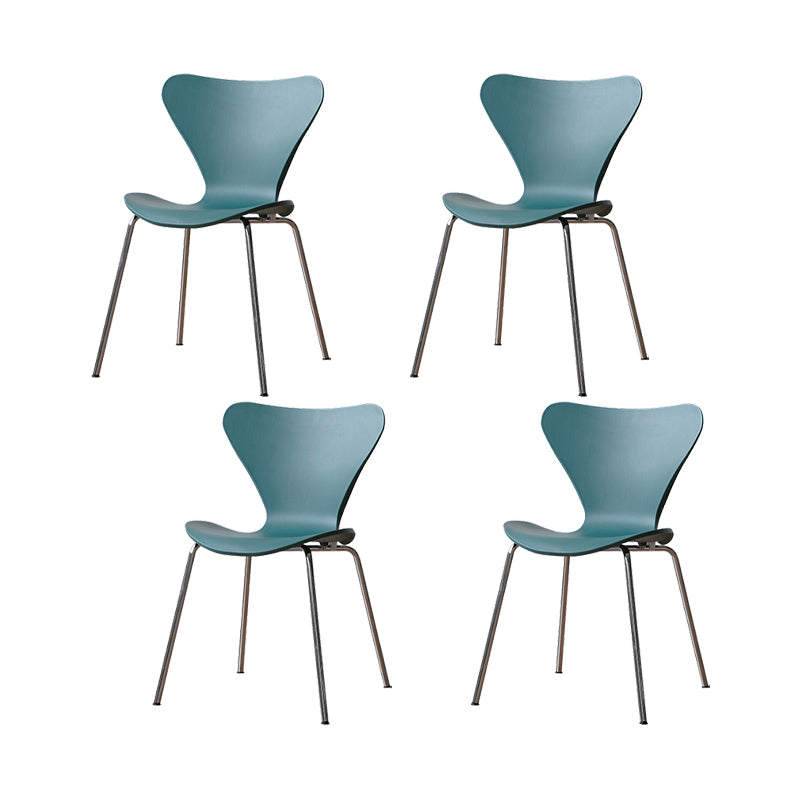 Modern Style Side Chair Plastic Indoor Dining Chair for Home