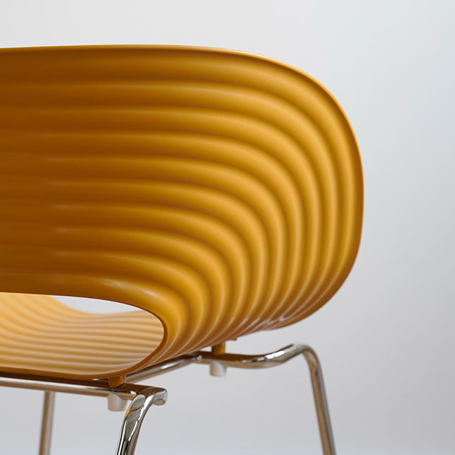 Industrial Side Chair Plastic Open Back Dining Chair for Home