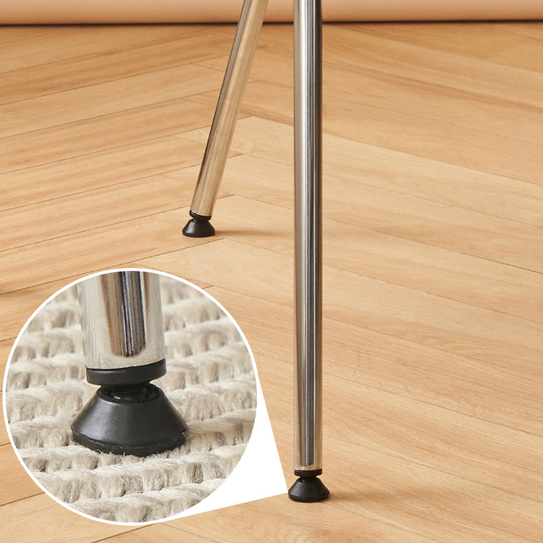 Industrial Plastic Arm Chair Metal Base Indoor Dining Chair for Home