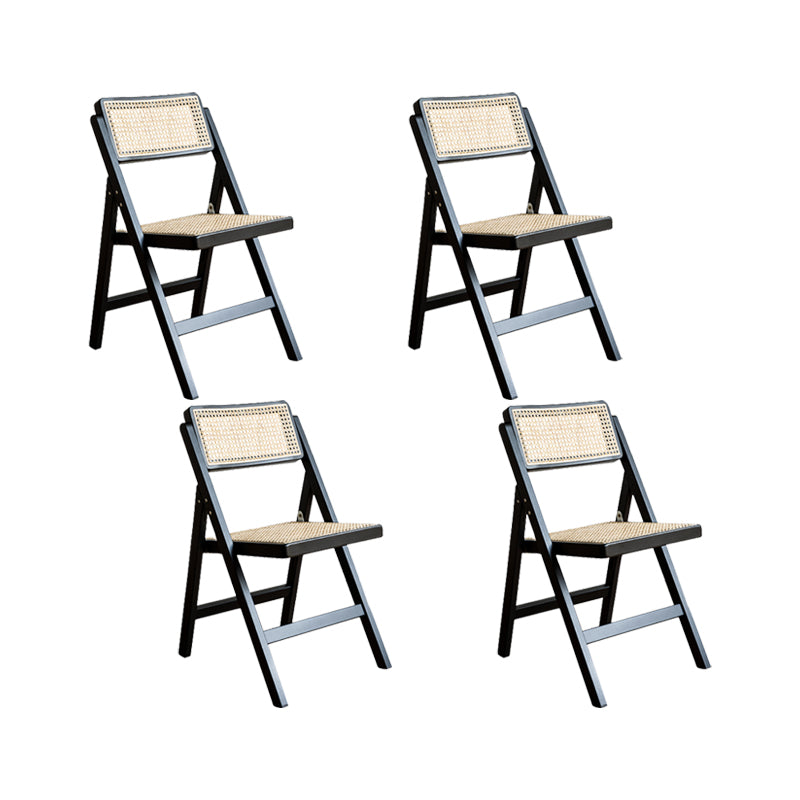 Solid Wood Side Chair Modern Style Folding Dining Chair for Home