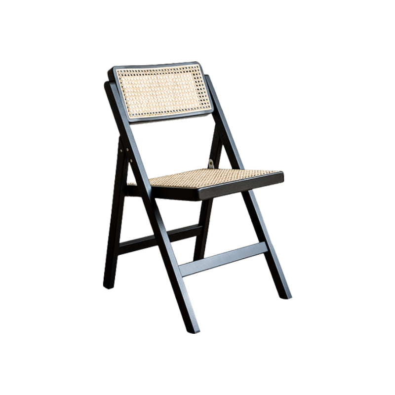 Solid Wood Side Chair Modern Style Folding Dining Chair for Home