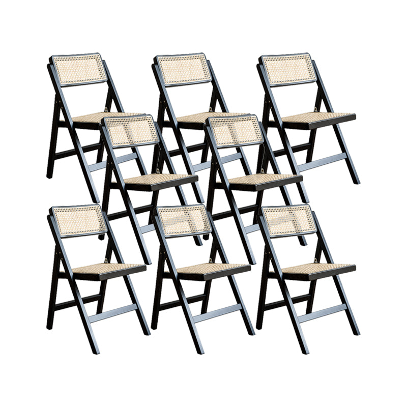 Solid Wood Side Chair Modern Style Folding Dining Chair for Home