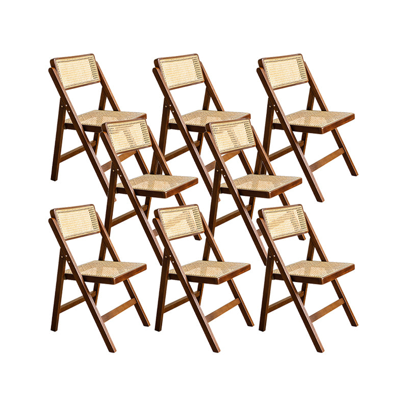 Solid Wood Side Chair Modern Style Folding Dining Chair for Home