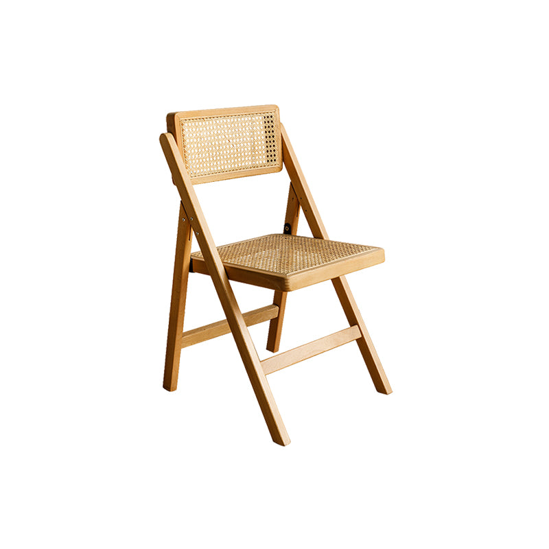 Solid Wood Side Chair Modern Style Folding Dining Chair for Home