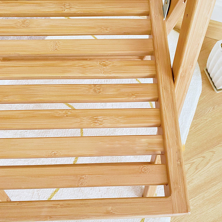 Modern Folding Side Chair Wooden Open Back Dining Chair for Home