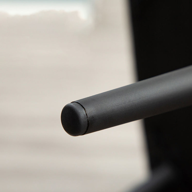 Faux Leather Arm Chair Metal Base Indoor Dining Chair for Dining Room