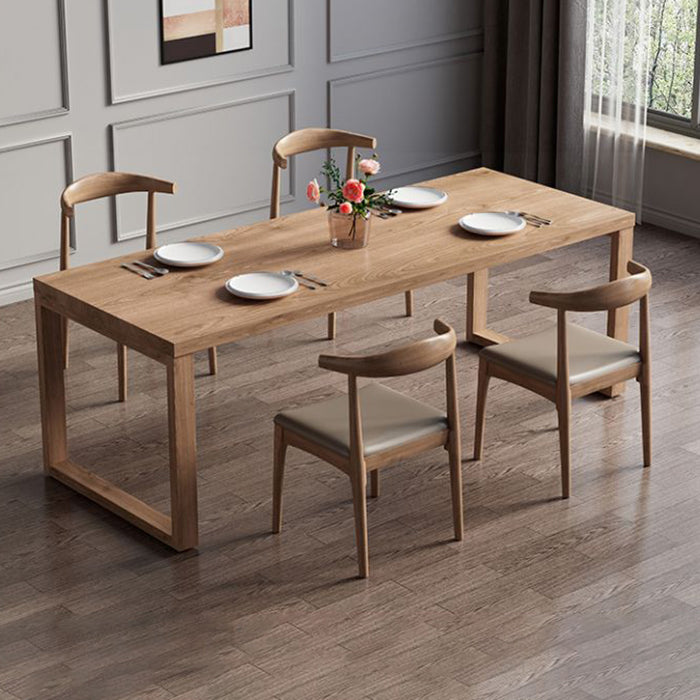 Modern Rectangle Wood Dining Table 1/2/5/7 Pieces Dining Set for Dining Room