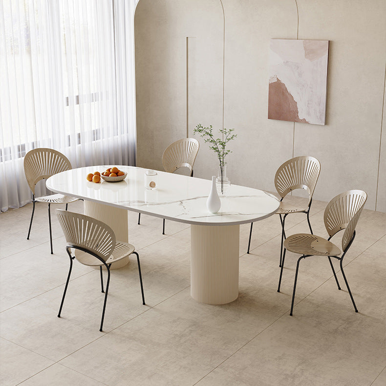 Dining Room Dinner Kitchen Table Contemporary Stone Dining Table