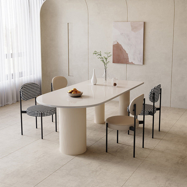 Dining Room Dinner Kitchen Table Contemporary Stone Dining Table