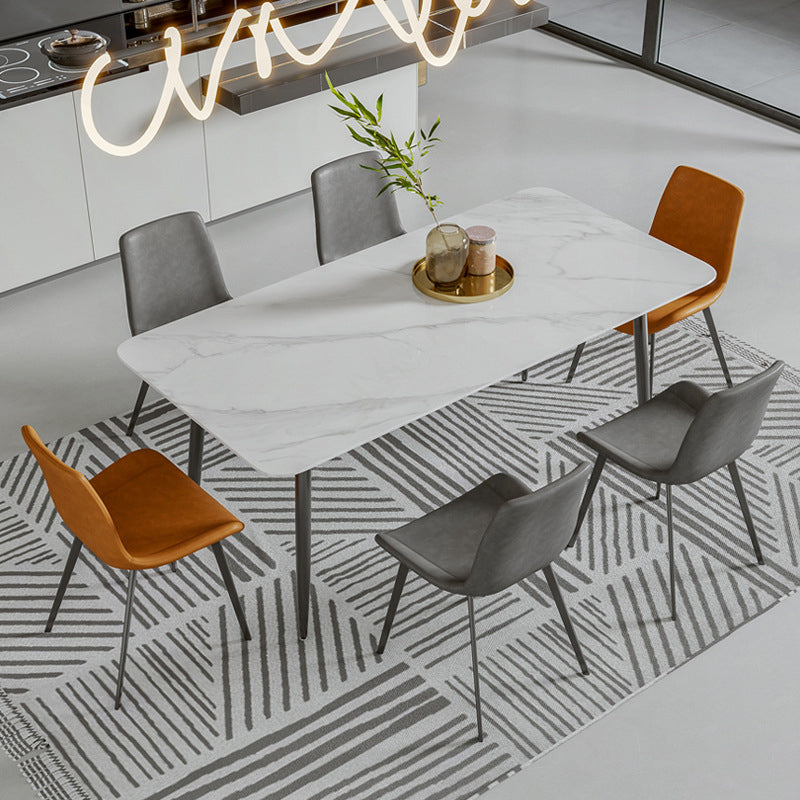 Modern Dining Room Dinner Kitchen Table 4 Legs Stone Dining Table