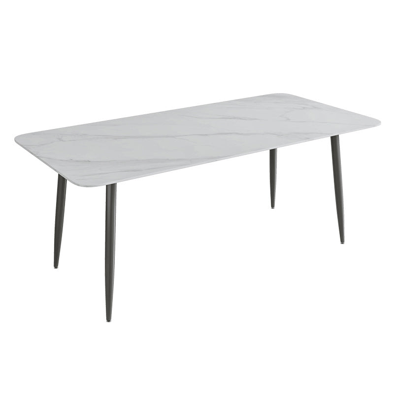 Modern Dining Room Dinner Kitchen Table 4 Legs Stone Dining Table
