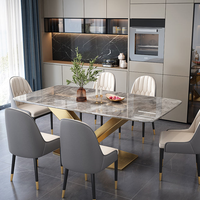 Dining Room Dinner Kitchen Table Pedestal Stone Dining Table