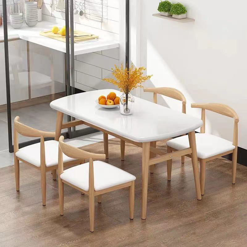Dining Room Dinner Kitchen Table Oval Wooden 4 Legs Dining Table