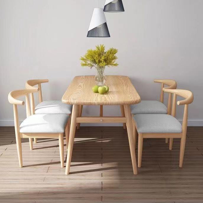 Dining Room Dinner Kitchen Table Oval Wooden 4 Legs Dining Table