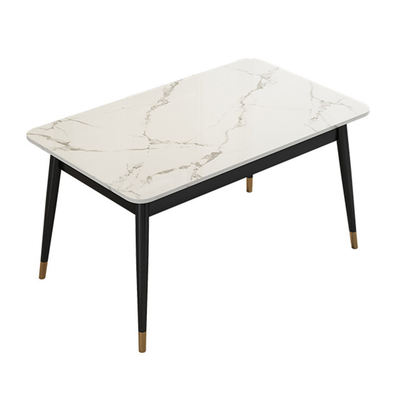 Dinner Room Luxury Dining Table Kitchen Stone 4 Legs Dining Table